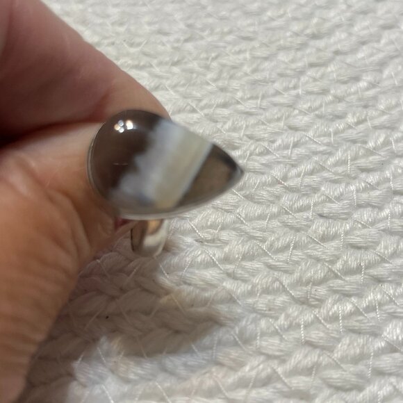 Beautiful OWYHEE OPAL Handmade Sterling 925 Ring Size 8.25 #637D - Picture 2 of 3